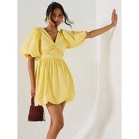 V By Very Puffball Bow Back Mini Dress