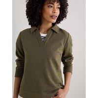 Seasalt Cornwall Clear Wing Sweatshirt Melange - Green