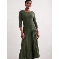 Seasalt Cornwall Round Neck Midi Dress - Green
