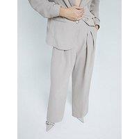 River Island Easy Wide Leg Trouser - Light Beige