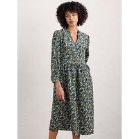 Seasalt Cornwall Floral Notch Neck Midi Dress