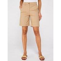 V By Very Relaxed Chino Shorts - Stone