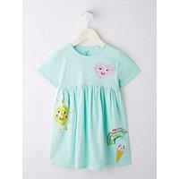 Mini V By Very Girls Jersey Sunshine Dress - Blue