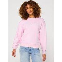 Tommy Hilfiger Script Logo Sweatshirt - Pink