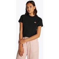 Tommy Jeans Badge Logo Relaxed T-Shirt - Black