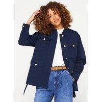Tommy Hilfiger Tie Waist Utility Jackey - Navy