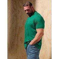 Badrhino Big & Tall Plain Polo Shirt - Green