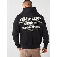 Jack & Jones Roxbury Back Logo Overhead Hoodie - Black
