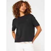 Tommy Hilfiger Mini Logo Oversized T-Shirt - Black