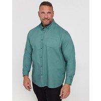 Badrhino Long Sleeve Oxford Shirt - Blue