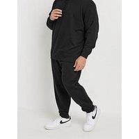 Badrhino Big & Tall Diamond Quilted Joggers - Black