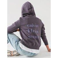 Calvin Klein Jeans Graphic Back Hoodie - Grey
