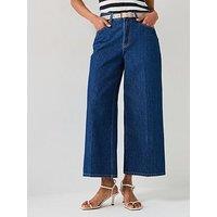 Tommy Hilfiger High Rise Wide Leg Jeans - Blue
