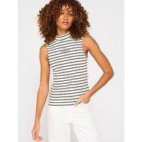 Tommy Hilfiger Monotype Logo High Neck Top - Multi