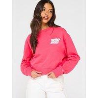 Tommy Jeans Bubble Logo Sweatshirt - Pink