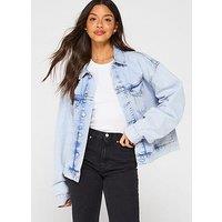 Calvin Klein Jeans Boxy Denim Jacket - Blue
