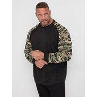 Badrhino Camo Raglan Sweatshirt