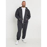 Badrhino Big & Tall Diamond Quilted Joggers - Grey