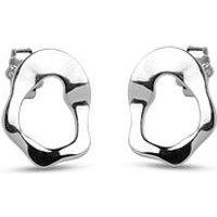 Enamel Copenhagen Silver Daphne Studs, 925 Sterling Silver