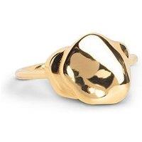 Enamel Copenhagen Sahara Adjustable Gold Ring, 18Ct Gold-Plated And 925 Sterling Silver