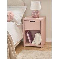 Very Home Aspen 1 Drawer Bedside Chest - Pink