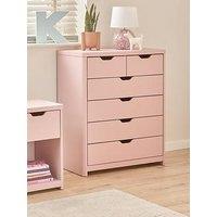 Very Home Aspen 4 + 2 Drawer Chest - Pink