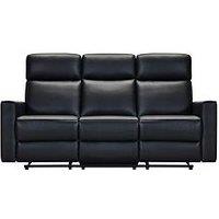Very Home Luna Leather 3 Seater Manual Reclining Sofa