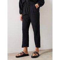 V By Very Crinkle Joggers - Black