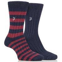 Farah 2 Pack Bamboo Boot Socks - Multi