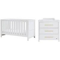 Tutti Bambini Tivoli 2 Piece Room Set - White - Inc Sprung Mattress