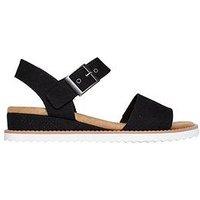 Skechers Bobs Desert Kiss Serendipitous Strap Sandal - Black