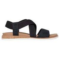 Skechers Bobs Desert Kiss Low Gore Sandal - Black