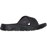 Skechers Go Walk Flex Crossband Slide - Black
