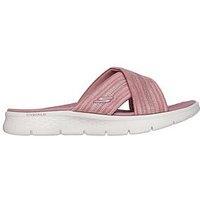 Skechers Go Walk Flex Crossband Slide - Mauve