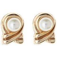 The Love Collection Rosette Pearl Stud Earrings