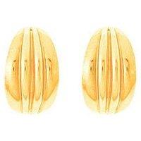 The Love Collection Curved Band Stud Earrings