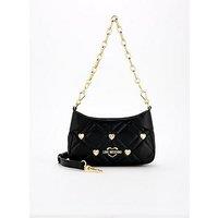 Love Moschino Quilted Small Heart Studded Bag