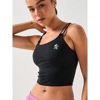 Gym King Women'S 365 Longline Tank Sports Bra - Black