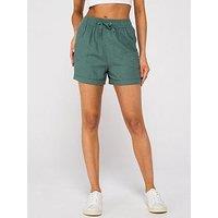 Everyday Short Linen Blend Shorts - Khaki