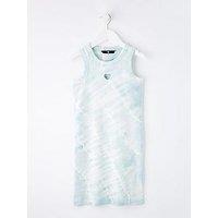 V By Very Girls Tie Dye Dress - Blue