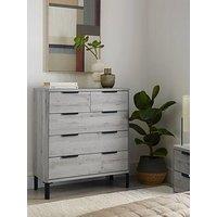 Very Home Harlem 2 + 3 Chest Of Drawers - Grey Oak - Fsc Certified