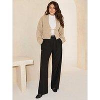 Michelle Keegan Smart Straight Leg Jogger - Black