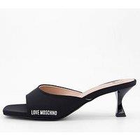 Love Moschino Logo Kitten Heel Mule