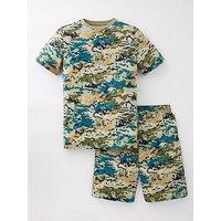 V By Very Boys Camo Shortie Pyjama Set