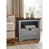 Very Home New Devon Lamp Table - Grey/Walnut - Fsc Certified