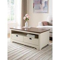 Very Home New Devon Coffee Table - Ivory/Walnut - Fsc Certified