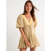 Free People Bali - Coral Mini Dress - Multi