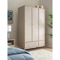 Very Home Serena 3 Door, 2 Drawer Wardrobe - Taupe - Fsc Certified