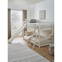 Very Home Novara Bunk Bed With Slide With Mattress Options (Buy & Save!) - White - Fsc Certified - Bed Frame Only