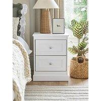 Very Home Darcy 2 Drawer Bedside - White - Fsc Certified